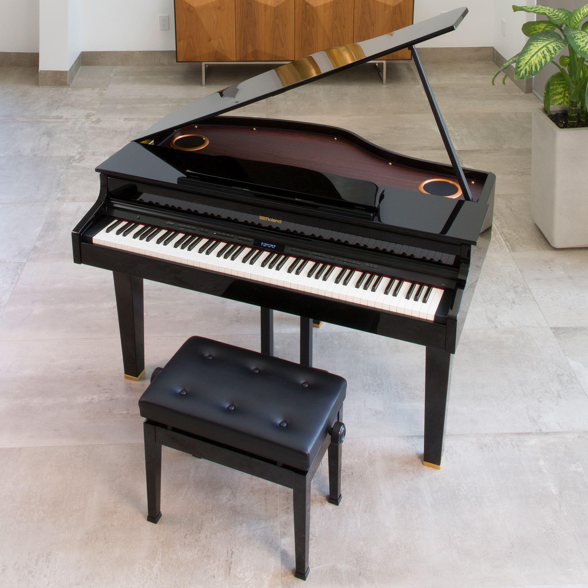 Mini grand piano acoustic